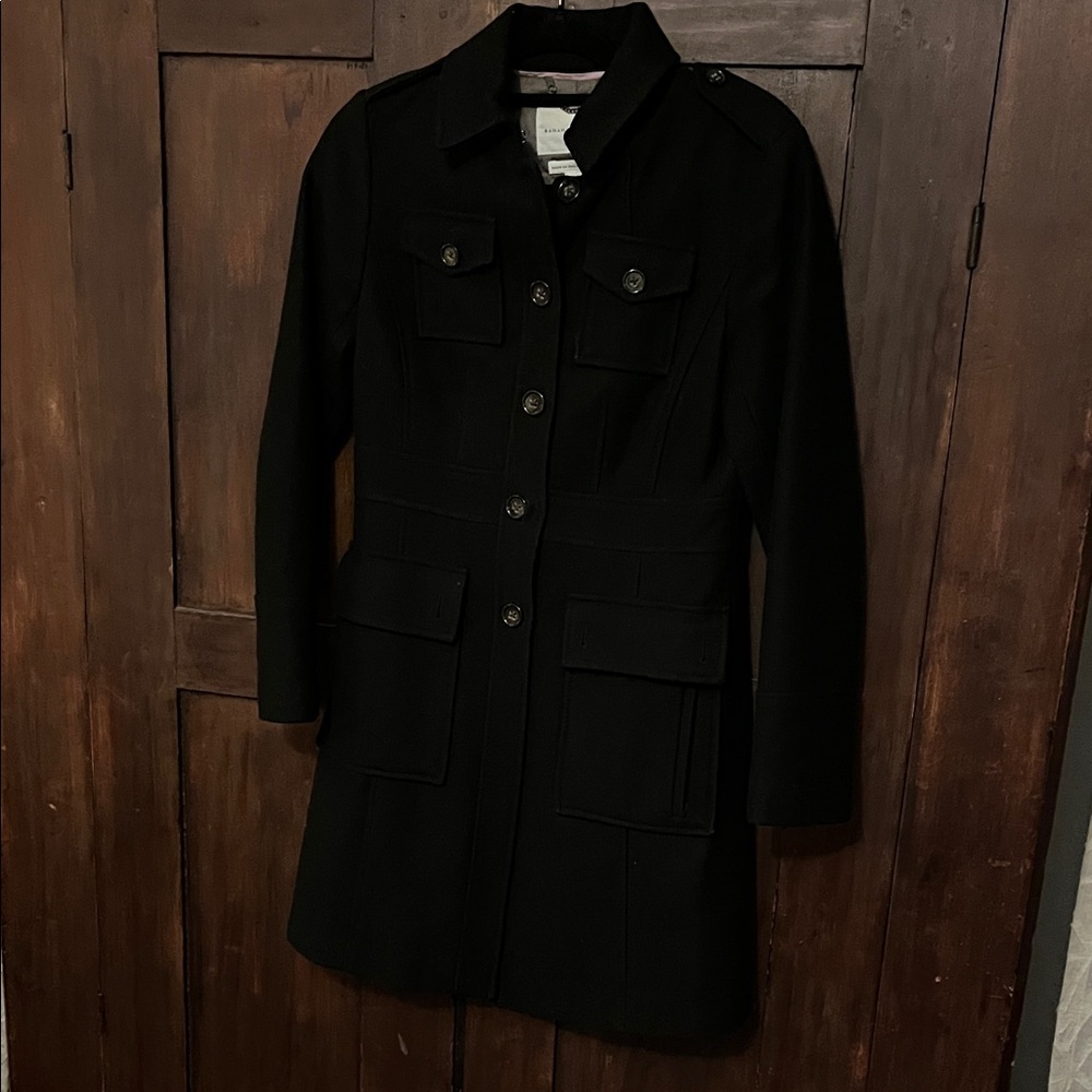 Banana Republic Black wool coat